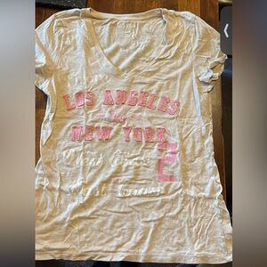 Old Navy Gray Graphic Tee womens sz med EUC